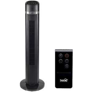 HOME by somogyi TWFR 100 schwarzer Turmventilator mit Fernbedienung - Technische Artikel & Elektronik