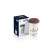 Delonghi Around the World thermal mug, 300ml, white ceramic with brown lid, in box