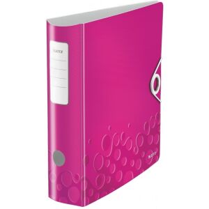 Leitz 180 Active Wow A4 Ring Binder, 82mm, Pink - Ring binder