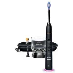 Elektryczna szczoteczka do zębów Philips Sonicare DiamondClean Smart 9400, czarna, z etui do ładowania, etui podróżnym i szklaną ładowarką - Philips Elektryczna szczoteczka do zębów