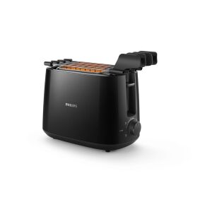 Черен тостер Philips Daily Collection HD2583/90 - Чайник, Уред за приготвяне на сандвичи, Blender, Тостер и Центрофуга и преса за плодове
