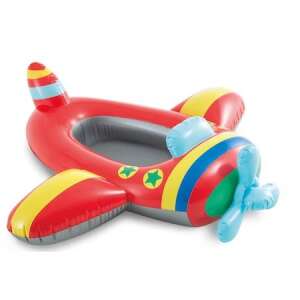 Intex felfújható repülőgép úszógumi gyerekeknek, 119 x 114 cm, piros és sárga - Gumicsónak, evező