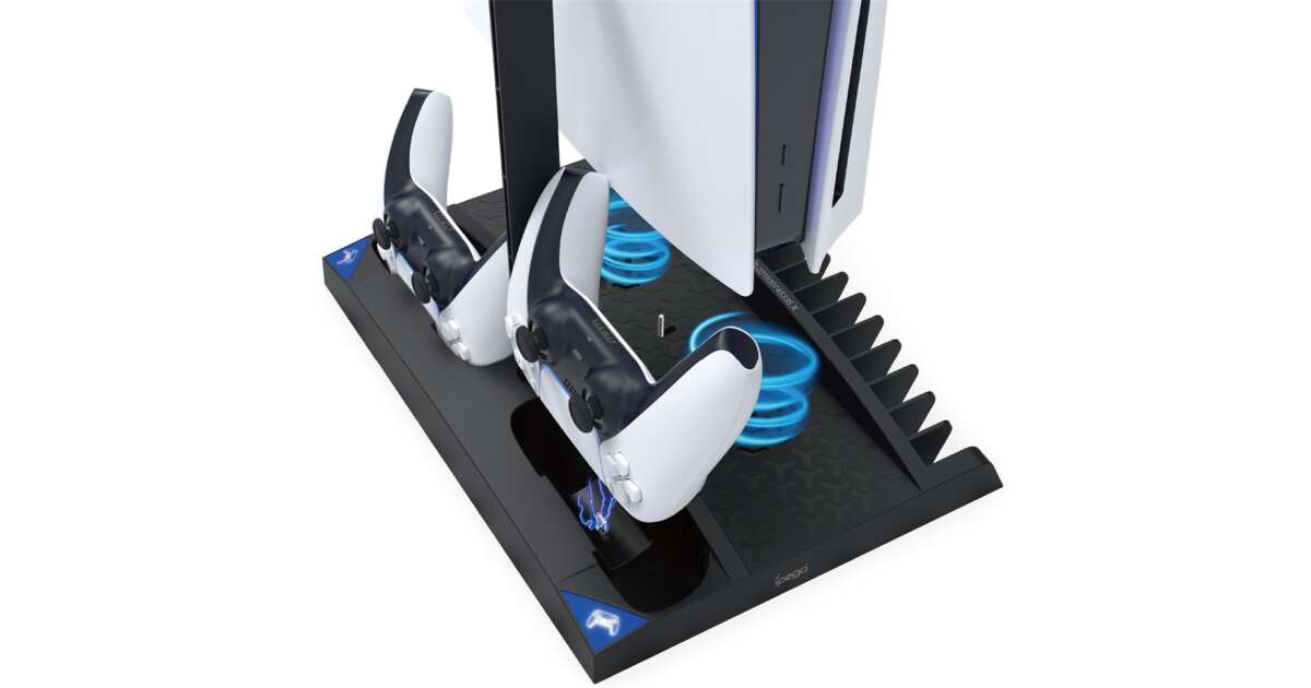 iPega PG-P5013 Sony PlayStation 5 Cooling & Charging Station - Black