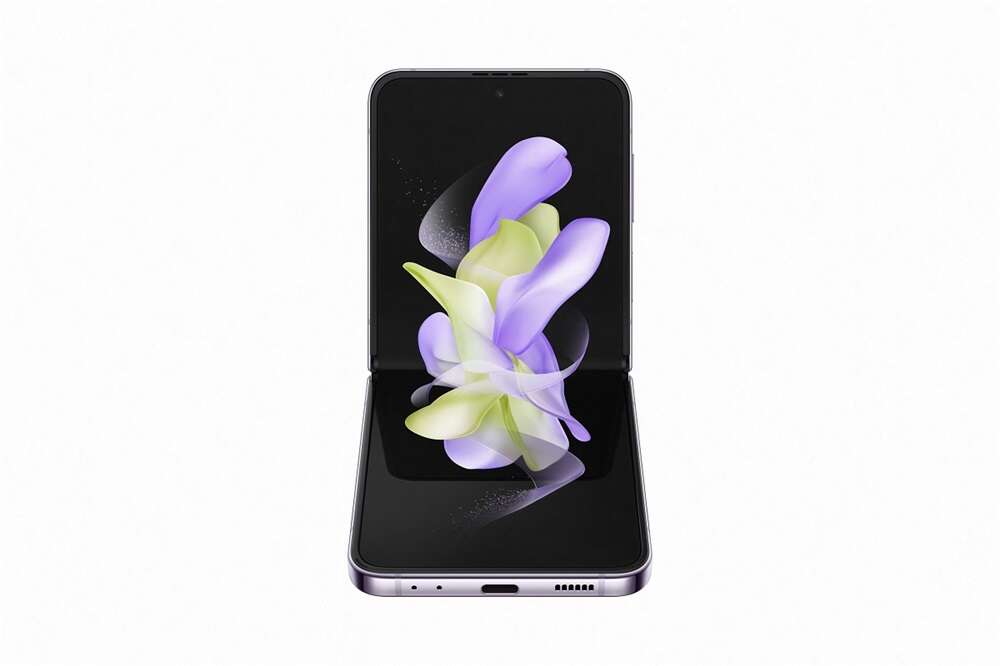 Samsung galaxy z flip4 5g 128gb 8gb ram dual sim mobiltelefon, lila