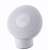 Lampa de noapte cu senzor de mișcare Xiaomi 2, albă, rotundă, cu logo Xiaomi, vedere laterală