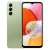 Samsung Galaxy A14 4G okostelefon, világoszöld, hátul és elöl nézet
