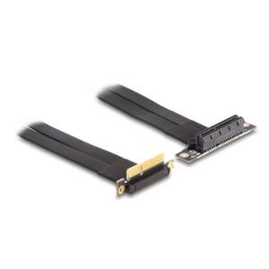 Delock PCI Express x4 Riser Kártya 90 fokos csatlakozóval és 30 cm-es kábellel - PCI hálózati kártya