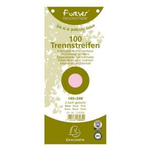 Trennstreifen 240x105 mm rosa 100 Stk. / Packung 58712627 - Register & Trennblätter