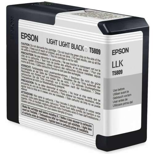 Epson T5809 Light Light Black tintapatron