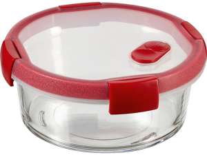 CURVER Lebensmittelbehälter, rund, Glas, 1,2 l, CURVER "Smart Cook", rot 31566732 Aufbewahrungsboxen für Lebensmittel