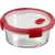 Съд за съхранение на храна CURVER Smart Cook 1,2L, кръгъл, стъклен, с червен капак