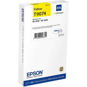 Epson T9074 Sárga Tintapatron, XXL, 7000 oldal, WorkForce Pro WF-6090 és WF-6590 nyomtatókhoz - Epson