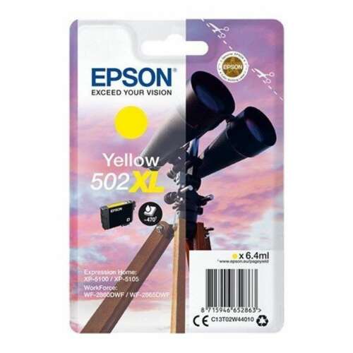 Epson Claria 502XL T02W4 Sárga Tintapatron, 6,4ml - Epson