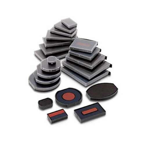 Különböző méretű és formájú Colop E/50 bélyegzőpárnák választéka, ideális irodai és otthoni használatra