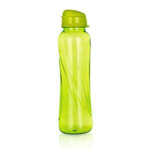 Kulacs, 610 ml, műanyag, világos zöld, "Slim", vizes palack, újratölthető, sport, edzőterem, utazás