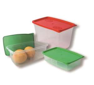Lebensmittelbehälter + Deckel, quadratisch, 3er-Set, A, (0,5l;0,8l;1,2l) 31566876 Aufbewahrungsboxen für Lebensmittel