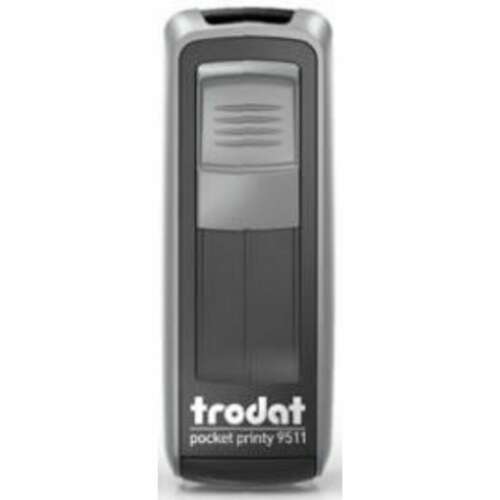 Trodat Pocket Printy 9511 önfestékező bélyegző, ezüst 