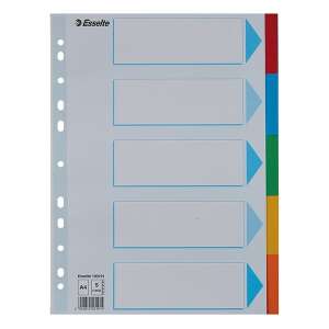 Esselte A4 Elválasztó - 5 Rész - 160gr