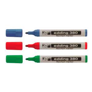 Edding 380 Flipchart-Marker in Blau, Rot und Grün - Edding Tafel- & Flipchart-Marker