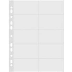 Donau A4 clear business card holder, 20 pockets, 10 sheets - Document wallet
