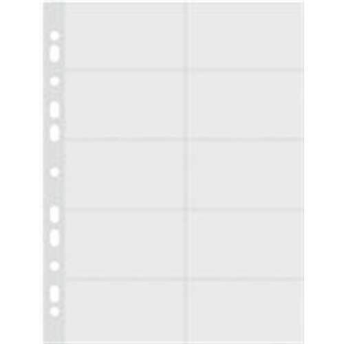 Donau A4 átlátszó névjegykártya tartó, 20 zseb, 10 lap