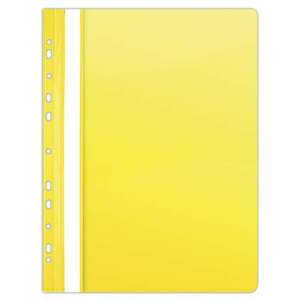 Donau Fermoar PVC A4 galben lămâie 10 bucăți / pachet 1704001-11 58716343 Dosare din plastic cu sina