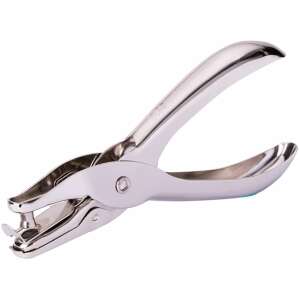 Deli perforator cu o gaură, capacitate 8 foi, metal, argintiu - Perforatori de hârtii