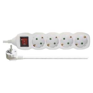 Emos 4-socket power strip with switch, 2m white - Electrical Installation