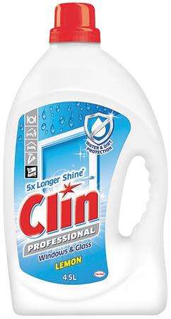 Clin Professional Window & Glass Cleaner, Lemon, 4.5L refill