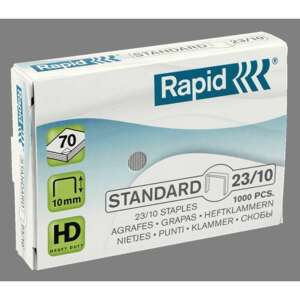 Rapid 23/10 tűzőkapocs, 1000 db, standard, nagy teherbírású, 10 mm szárhossz, tűzőgéphez - Rapid