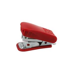 Capător roșu Sax 329, mic, compact, 20 coli, capse 24/6 și 26/6 - Capsatoare, capse