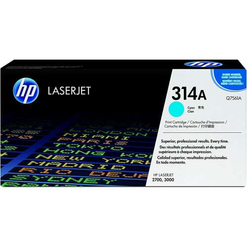 HP LaserJet 314A kék lézertoner kazetta, Q7561A