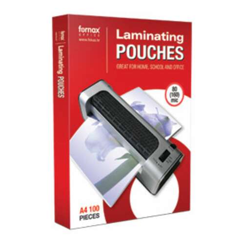 Fornax Office A4 lamináló tasakok, 100 darab, 80 mikron - Lamináló fólia