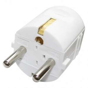 Emos white angled plug for electrical appliances - EMOS