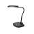 EMOS Stella LED desk lamp, black, 3/4 view