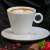Ceașcă de cafea + farfurioară, albă, 22cl, set de 2, CoffeeTime 31567345}