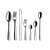 Mira cutlery set, stainless steel spoons, forks, and knives