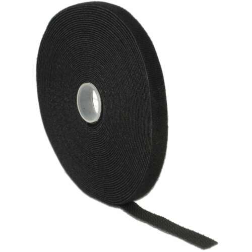 Delock 10m schwarzes Klettband