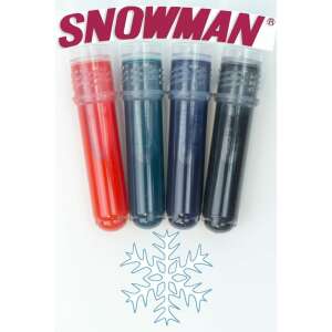 Snowman táblamarker utántöltő patronok, fekete, 4 db-os csomag - Marker