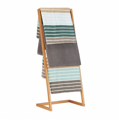 EMIKO Bambusz Törölközőtartó - 4 Rúd - 98x40x28 cm 151207976 - Törölközőtartó