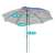 Timeless Tools beach umbrella, 2.5 meter, blue, grey, sunshade, shade, beach, pool, garden, dimensions