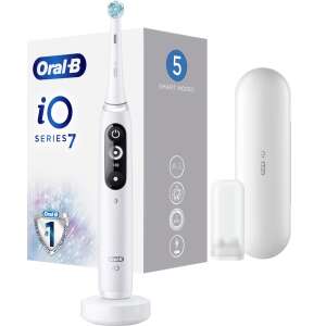 Elektryczna szczoteczka do zębów Oral-B iO7 Series White Alabaster, biała, z etui podróżnym i ładowarką - Uroda i zdrowie