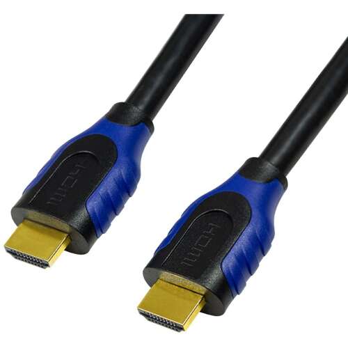Logilink HDMI-kábel, A/M-A/M, 4K/60 Hz, fekete/kék, 2 m