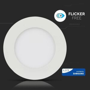 V-TAC 12W Süllyesztett LED Panel, Meleg Fehér, Flicker Mentes - V-TAC