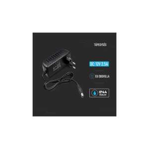 V-TAC 12V 30W 2.5A LED tápellátás EU dugóval és IP44 védelemmel - V-TAC