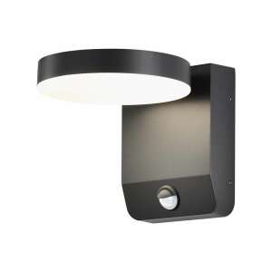 Corp de iluminat cu LED , lateral , senzor de mi?care , 17W , alb cald , negru , exterior , IP65 69369954 - Instalație electrică