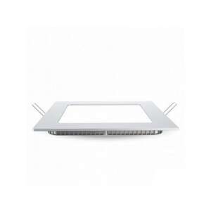 V-TAC 12W négyzet alakú LED panel, süllyesztett mennyezeti lámpa, hideg fehér - V-TAC