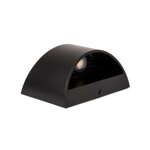 Corp de iluminat cu LED , lateral , 2-way , pătrat , 9W , alb natural , negru , exterior , IP54 133596685 - V-TAC
