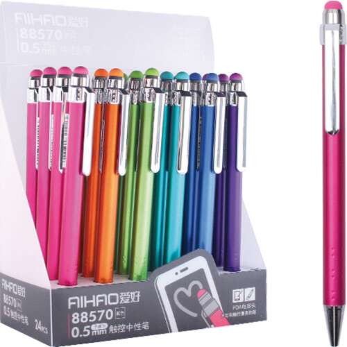 Aihao 88570 Touch Pen érintőképernyős golyóstoll, színes test 0,5mm