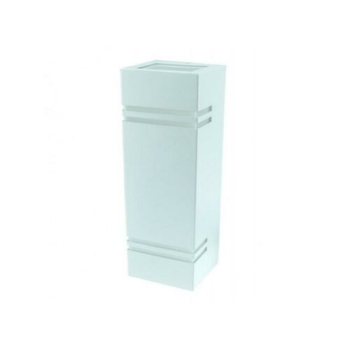 Corp de iluminat cu LED , soclu GU10 , lateral , pătrat , 2 căi , alb , cu bandă de design , IP44 119453166